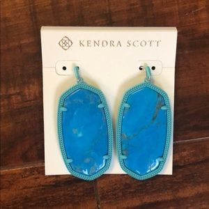 Kendra Scott Danielle earrings in stunning aqua